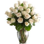 Festive Sparkling White Roses