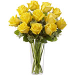 Breathtaking X-Mas Love 12 Yellow Roses