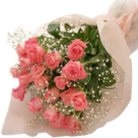 pink rose bouquet is sure to melt any heart....