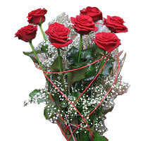 Lovely 7 Red Roses Bouquet
