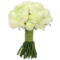 Bouquet of 13 White Roses