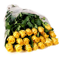 27 yellow roses