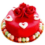  Rose n Cherry Cake 