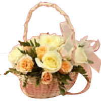 Basket With Roses