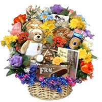 We're really mixing it up in this fun gift basket.......  to Gatchina