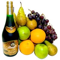 Cognac and fruits