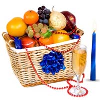 This basket includes Red apples 1 kg<br>- Oranges ......  to Lobnya