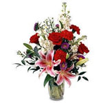 Lilies And Roses Bouquet