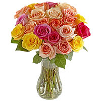 For a delightful gift, choose this gorgeous bouquet featuring 2 dozens of multic...
