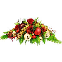 Send the spirit of New Year with this wonderful New Year arrangement in red and ...