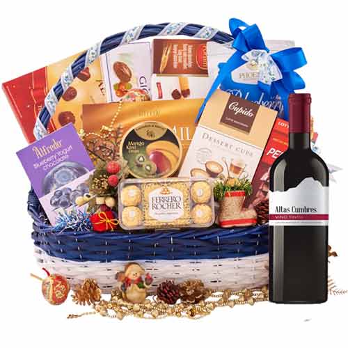 Vibrant Gourmet Delight Gift Basket<br>