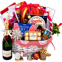 Attractive Festive Gourmet Gift Basket