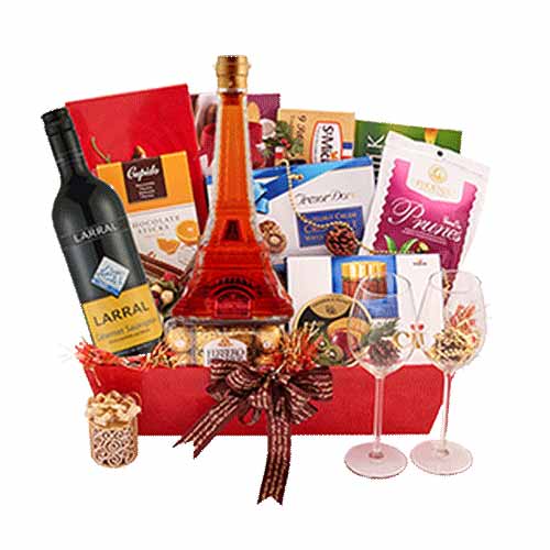 Classy Pure Elegance Gift Basket of Delicacies<br>