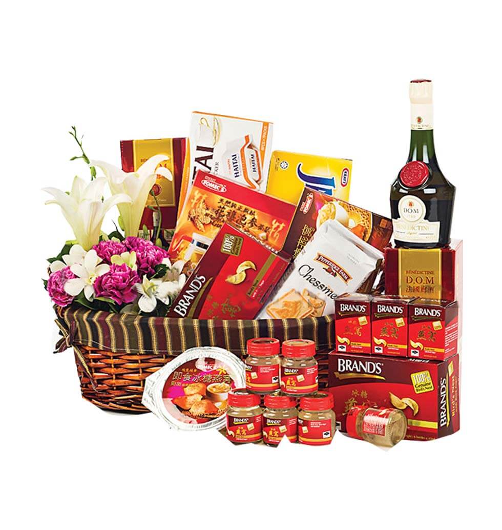 This lovely basket is brimming with delectable del...