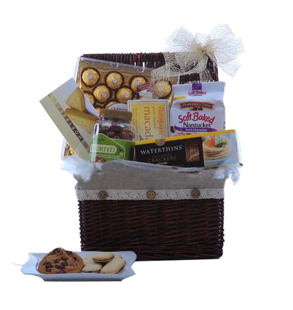 The gift basket comes complete with everything nee...