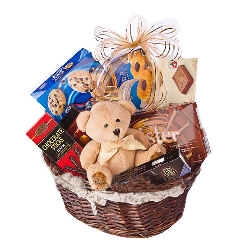 Basket Overflowing with Holiday Cheer