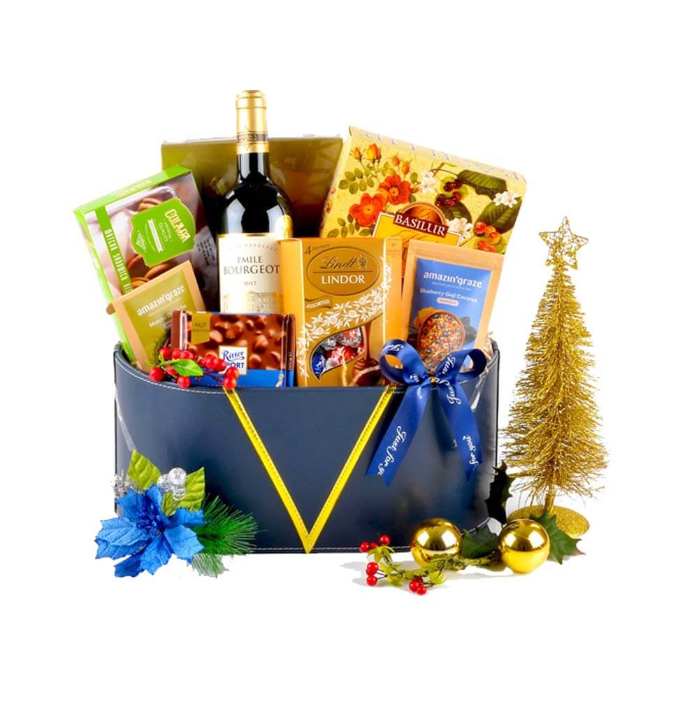 This basket packed of tasty delicacies is exactly ...