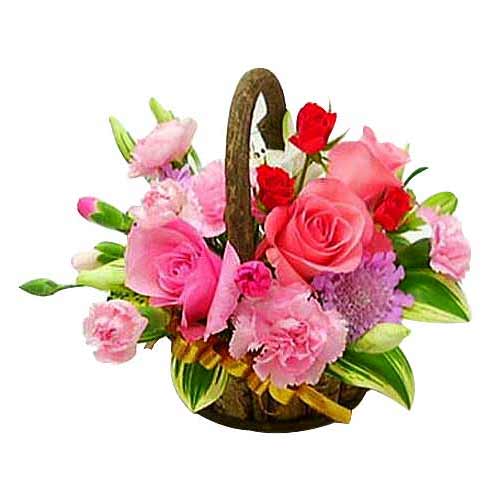 Extravagant Arrangement of Pink Flowers on the Occasion of Valentines Day