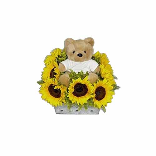 Teddy with Sunflower