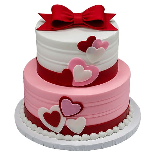 A lovely two tier Wedding / Anniversary Cake (5 lb) is just the right way to cel...