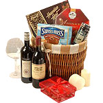 Revel in the sophistication of this gift basket co...