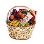 A Sophisticated Arrangement Of Fresh And Dry Fruits, Nuts And Chocolates In A Ba...