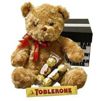 For your loved one. Cute teddy bear and chocolates......  to Germiston