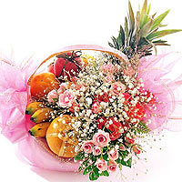 Fruits with Pink Flowers