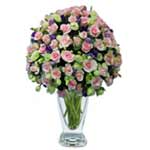 36 assorted pink roses