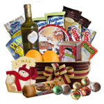 6 Christmas chocolate ball (Belgium), 2 Oranges (USA) , Christmas cookie box(Den...