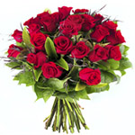 Blushing Pure Passion Bouquet of 36 Red Roses