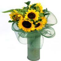 Harmonious Yellow Sunflower Bouquet
