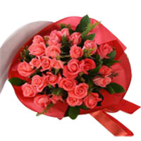 Beautiful Expression of Love Pink Roses Bouquet