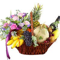 Flowers & Fruits with Wine
