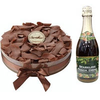 Dynamic Lets Celebrate with Delicious Chocolate Cake and a Bottle of Champagne