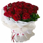 Blissful Arrangement of Red Roses for enduring passion
