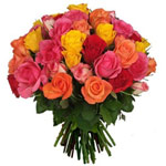 Bright Varied Roses Bouquet