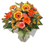 Bright Fusion of Mixed Color Flower Bouquet
