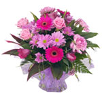Aromatic Hearts in Harmony Soft Color Flower Bouquet