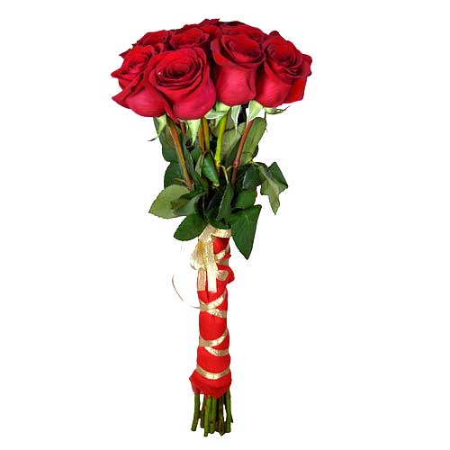 Valentines Day Present of Red Roses Bouquet for BF/GF