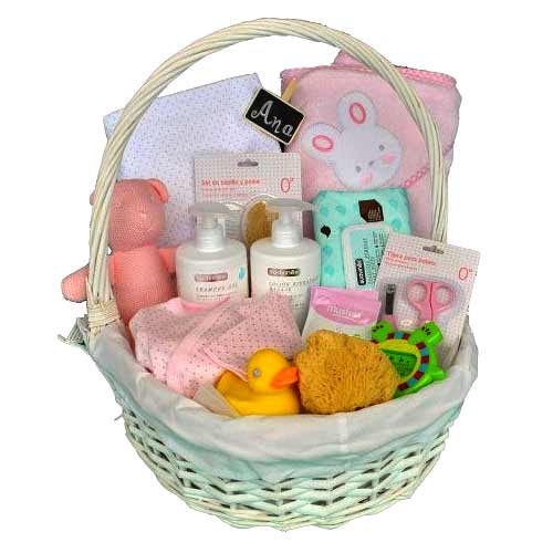 Perfect for any celebration, this Adorable Baby Care Gift Basket will fetch you ...