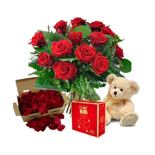 Red Flowers In Full Bundle