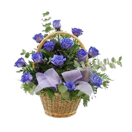 Purple Flowers In A Vase