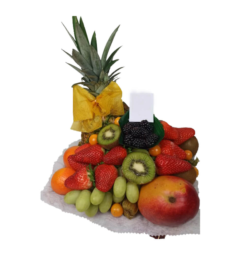 This fruit basket is packed with a variety of deli...
