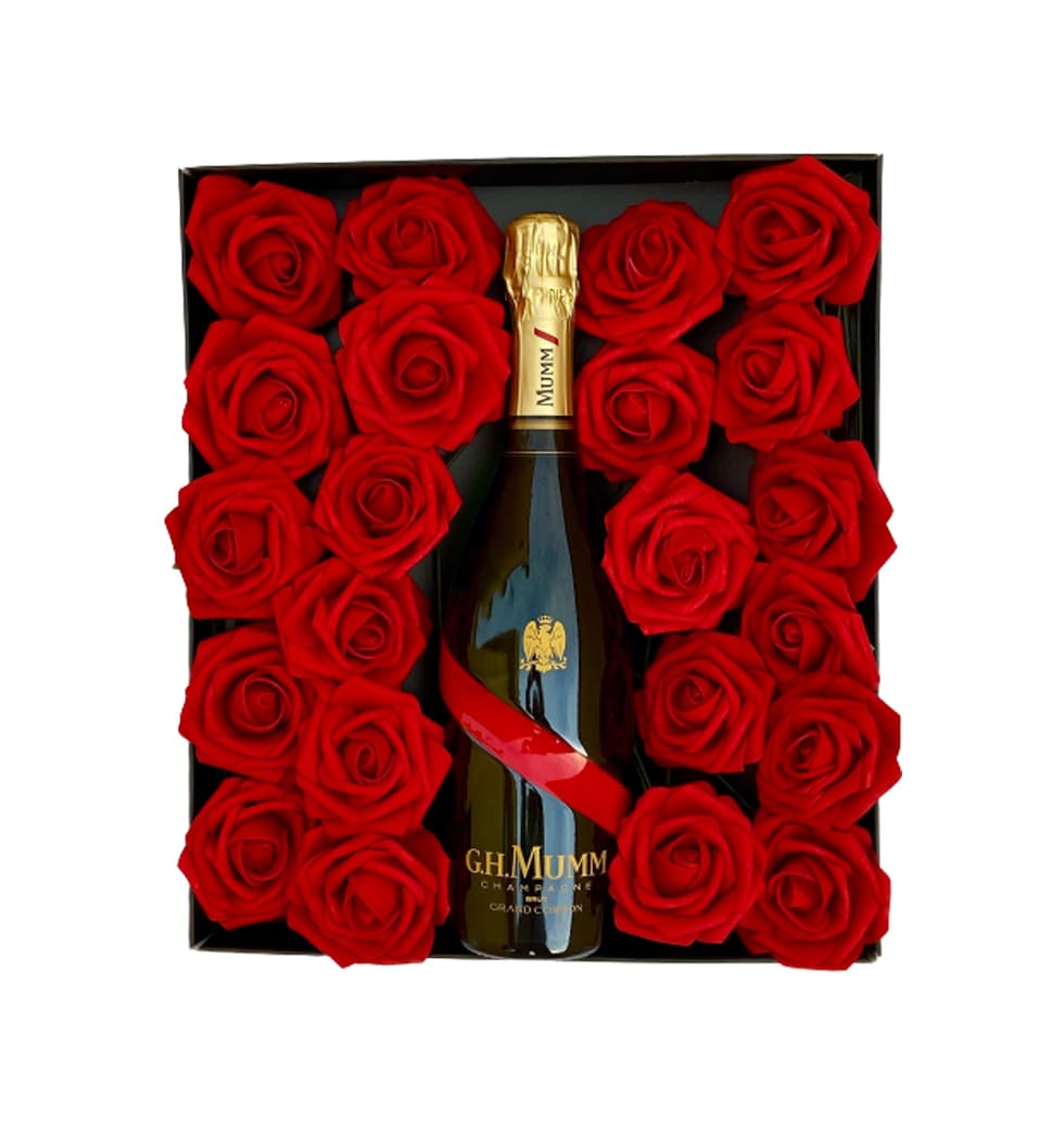 Rose andChampagne LoveBox