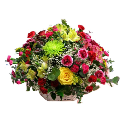 A small basket with flowers of a wide variety. The......  to Las Palmas
