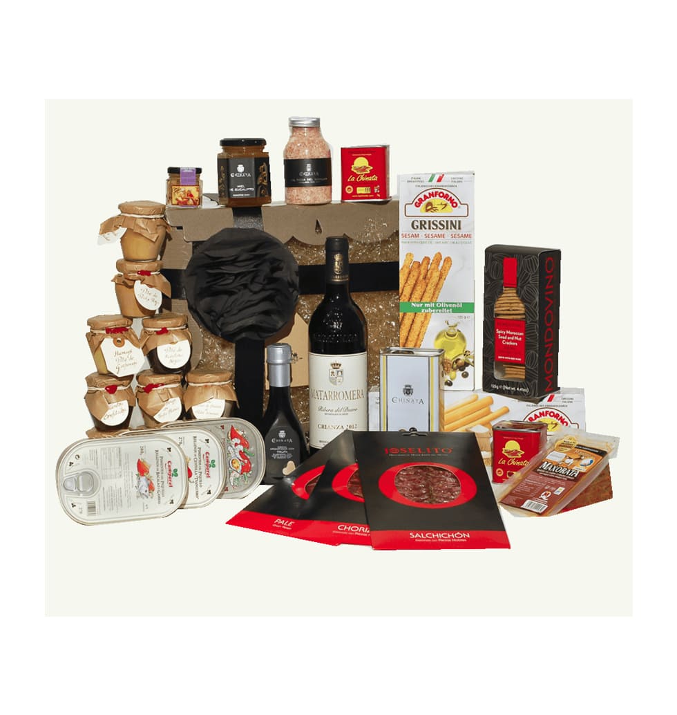Such a tasty gift basket is a classic that will al......  to Badajoz