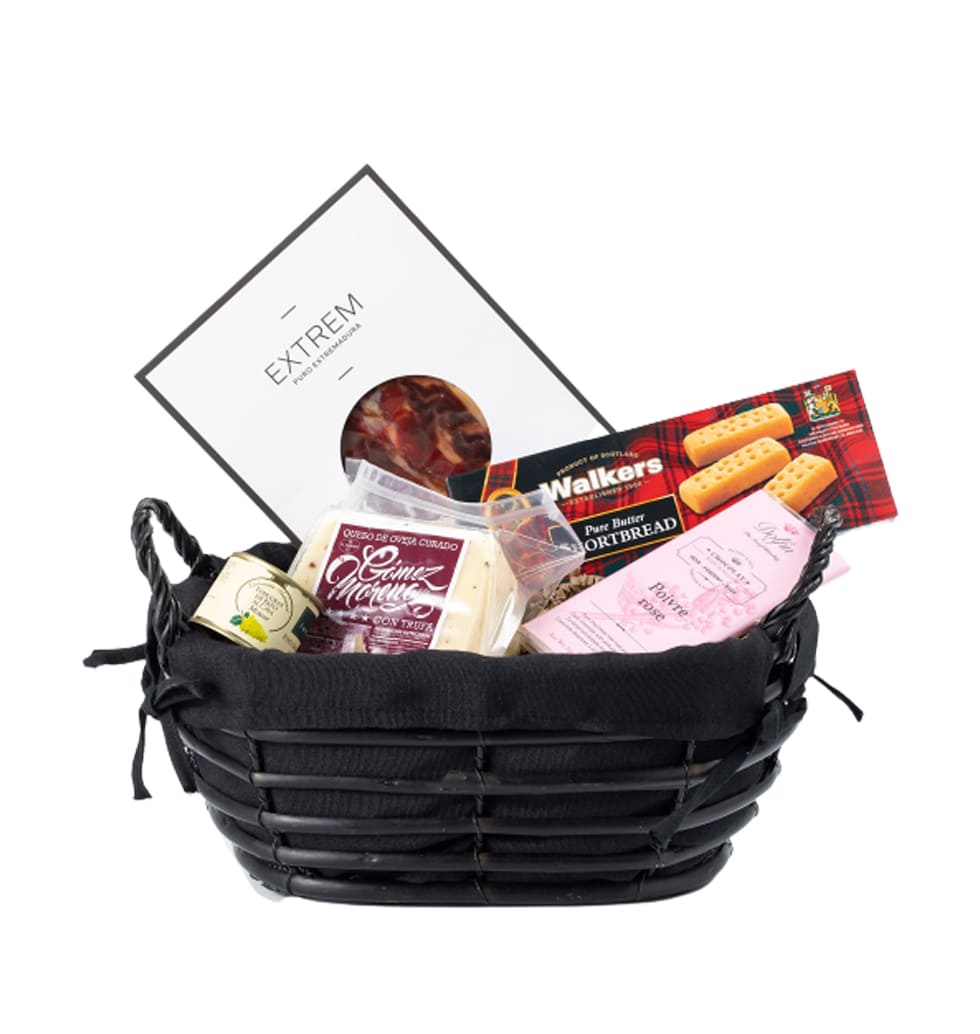 The clear purpose of this gourmet gift basket is t......  to Guadalajara