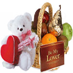 Love Bear with Fruit basket &