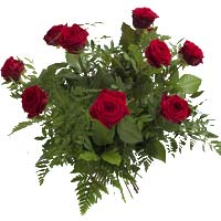 Speaking of flowers language! A 10 red roses arrangement specially made to expre...